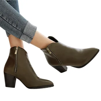 Details about   Sexy Women's 10.5CM Stilettos High Heel Ankle Boots Pointy Toe Shoes 43/44/45